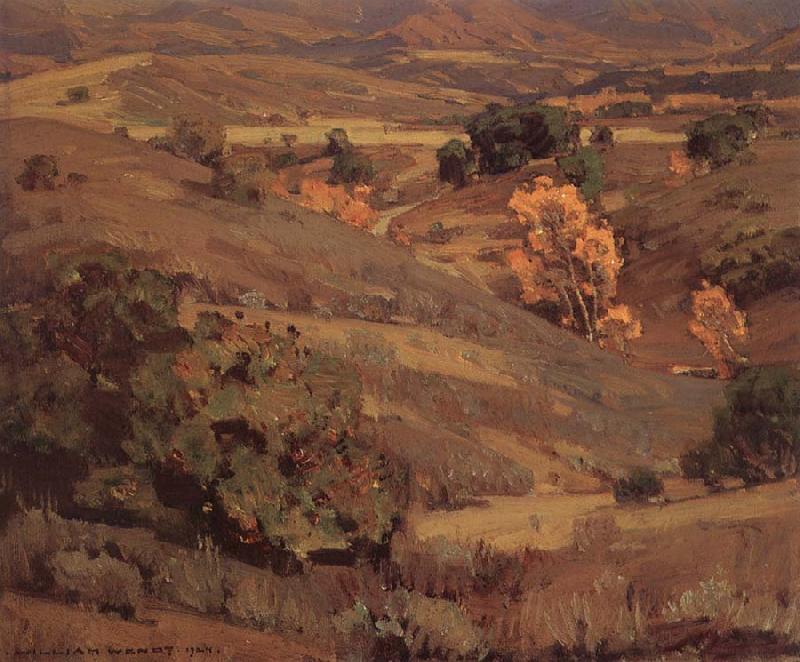 William Wendt Califormia Gold China oil painting art